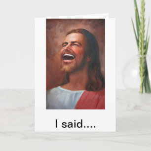 Jezus op vijgen feestdagen kaart