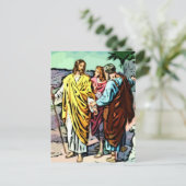 Jezus op weg naar Emmaus Briefkaart (Staand voorkant)