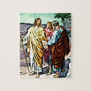 Jezus op weg naar Emmaus Legpuzzel