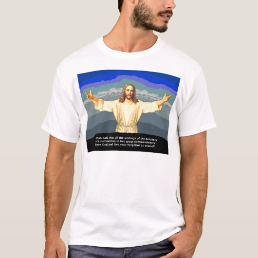 Jezus opdrachten (SELECTEERT GROOTTE) T-shirt (Voorkant)