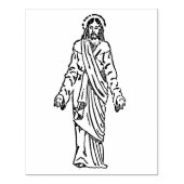 Jezus open armen illustratie kunststempel rubberstempel (Afrduk)