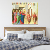 Jezus opent de ogen van een Man, geblindeerd, 1311 Canvas Afdruk (Insitu (Slaapkamer))