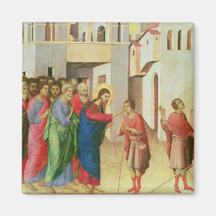 Jezus opent de ogen van een Man, geblindeerd, 1311 Magneet