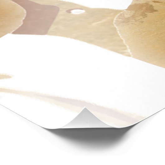 Jezus opent wapennagels in de handboom van het lev perfect poster (Hoek)