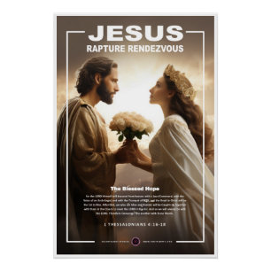 Jezus - Opname Bloemen Perfect Poster