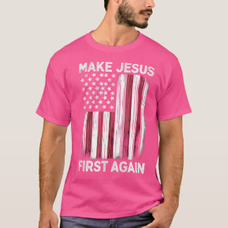 Jezus opnieuw Christelijk gebed katholiek maken T-shirt