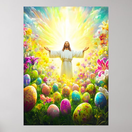 Jezus opstanding Pasen Poster (Voorkant)