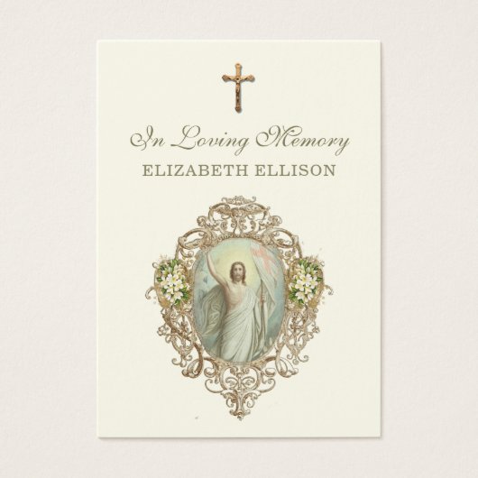 Jezus opstanding Schrift begrafenis gebed Kaart (Voorkant)