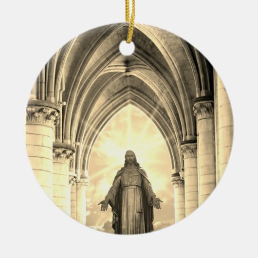 Jezus Ornament met Bijbelvers (Voorkant)