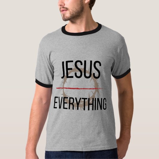 Jezus over alles t-shirt (Voorkant)