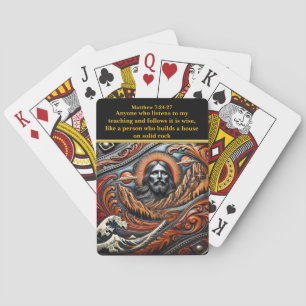 Jezus over de berggebieden pokerkaarten