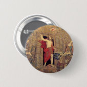 Jezus over de herrijzingsbuik in het Vaticaan Ronde Button 5,7 Cm (Voorkant /achterkant)