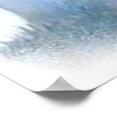 Jezus over de kruising met het vogelposter poster (Hoek)