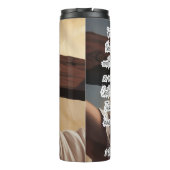 Jezus: Overleden, Roos, eeuwige hoop Thermosbeker (Achterkant)