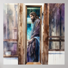 Jezus overweegt zijn opdracht poster