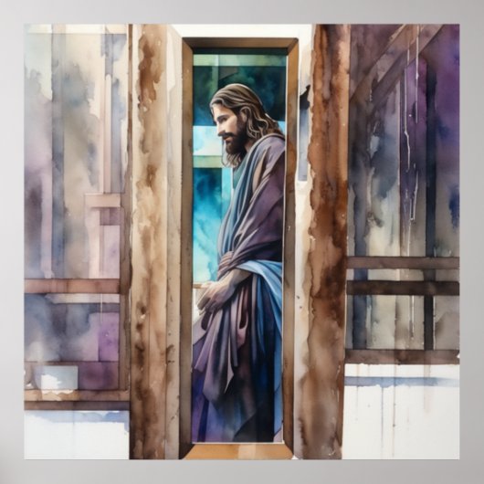 Jezus overweegt zijn opdracht poster (Voorkant)