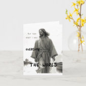 Jezus overwint Wenskaart (blanco binnen) Kaart (Gele Bloem)