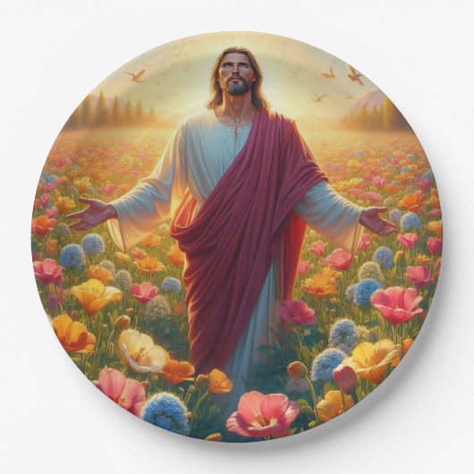 Jezus papieren borden! papieren bordje (Voorkant)