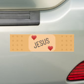 Jezus Patch / bandaid, Jezus geneest wonden Bumpersticker (Op auto)