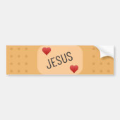 Jezus Patch / bandaid, Jezus geneest wonden Bumpersticker (Voorkant)