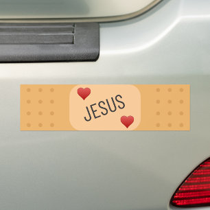 Jezus Patch / bandaid, Jezus geneest wonden Bumpersticker