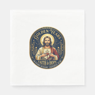 Jezus Pensioen Vintage T-shirt Christelijk Servet
