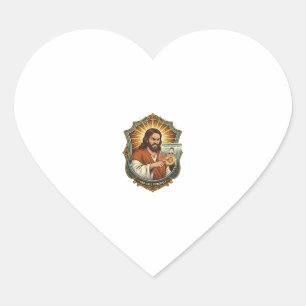  Jezus per ongeluk videobellen via social media pa Hart Sticker