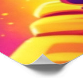 Jezus portret in Neon Bold stijl Poster (Hoek)