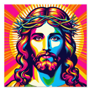 Jezus poster! foto afdruk