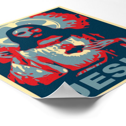 Jezus Poster (Obama-stijl) (Hoek)