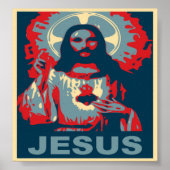 Jezus Poster (Obama-stijl) (Voorkant)
