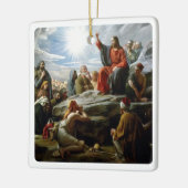 Jezus, preek op de berg, keramisch ornament (Links)