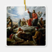 Jezus, preek op de berg, keramisch ornament (Voorkant)