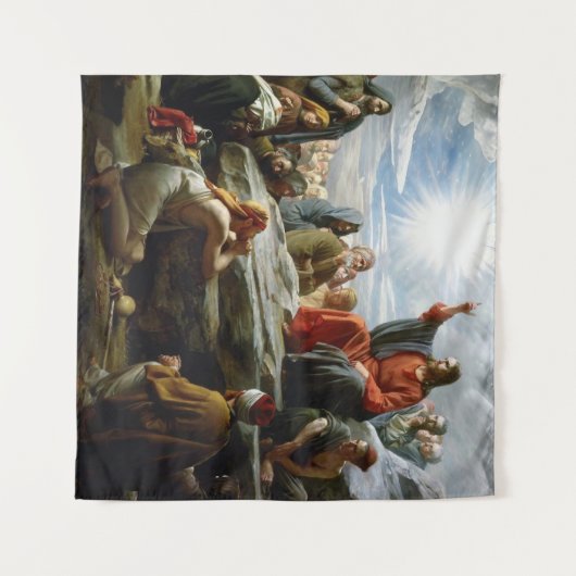 Jezus, preek op de berg, wandkleed (Voorkant (horizontaal))