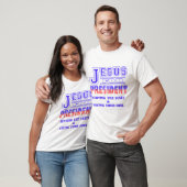 Jezus - President dient en redt T-shirt (Unisex)