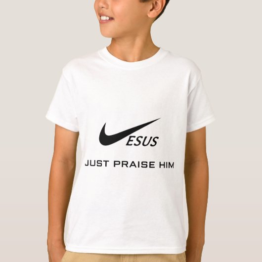 Jezus, prijs HEM, prijs HEM gewoon Christelijk T-shirt (Voorkant)