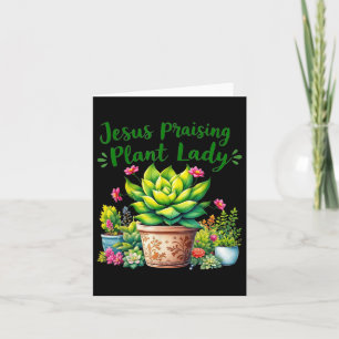 Jezus prijst Plant Vrouwe - Christelijke Jezus gel Kaart