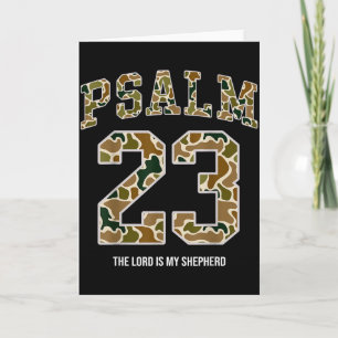 Jezus Psalm 23 De Heer Is Mijn Herder Camo Christ Kaart