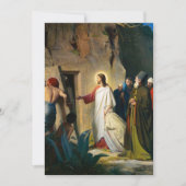 Jezus Raising Lazarus door Carl Bloch Bedankkaart (Voorkant)