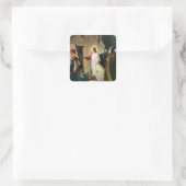 Jezus Raising Lazarus door Carl Bloch Vierkante Sticker (Tas)