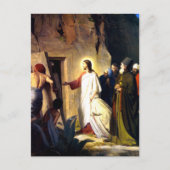 Jezus Raising Lazarus van de dood Briefkaart (Voorkant)