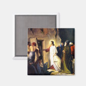 Jezus Raising Lazarus van de dood Magneet (Voorkant / Achterkant)