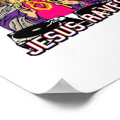 Jezus Raves Kerstmis, Muziek X-Mas Partij Christus Poster (Hoek)