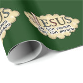 Jezus Reason Seizoen kerstcadeaupapier Cadeaupapier (Rol Hoek)