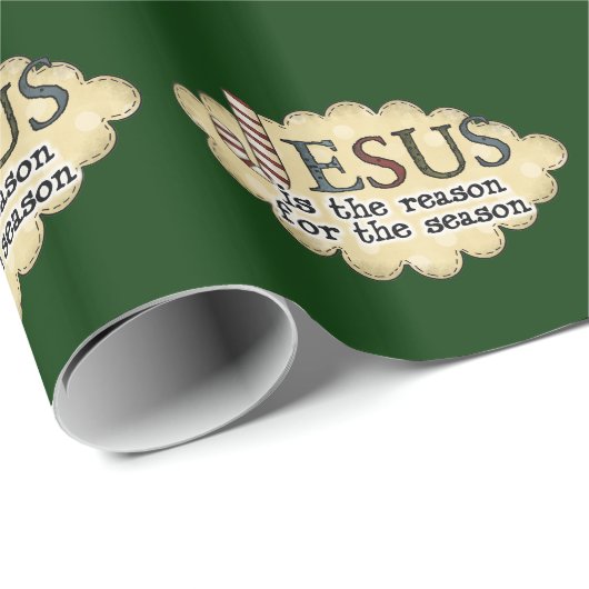 Jezus Reason Seizoen kerstcadeaupapier Cadeaupapier (Rol Hoek)