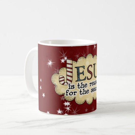 Jezus Reason Seizoenskerstbeker Mok (Voorkant links)
