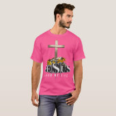 Jezus redde mijn leven Christelijk goddelijk geloo T-shirt (Voorkant volledig)