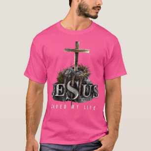 Jezus redde mijn leven - Christelijke bijbel Ch T-shirt