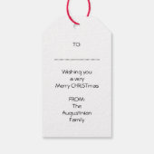 JEZUS REDEN SEIZOEN | Feestelijke krans | KERSTMIS Cadeaulabel (Achterkant)