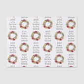 JEZUS REDEN SEIZOEN | Feestelijke krans | KERSTMIS Tissuepapier (Voorkant)